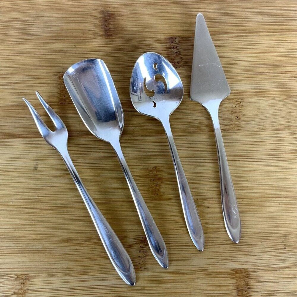 International Silver Meriden Silverplate First Lady 4 Mixed Serving Pieces A